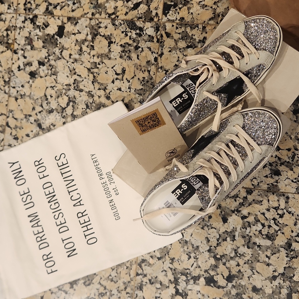 Golden goose open back mule suede